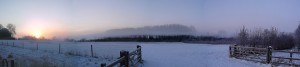 Fog Miasma Over a Country Stream